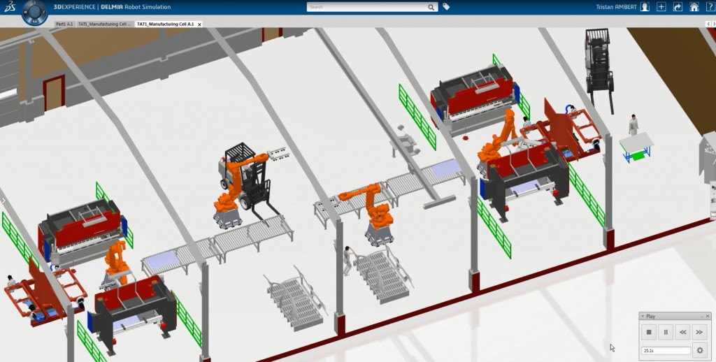 Robot simulation with 3DEXPERIENCE